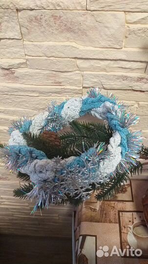 Повязка на голову новогодняя