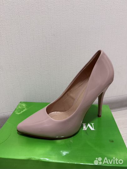 Туфли лодочки бежевые 37