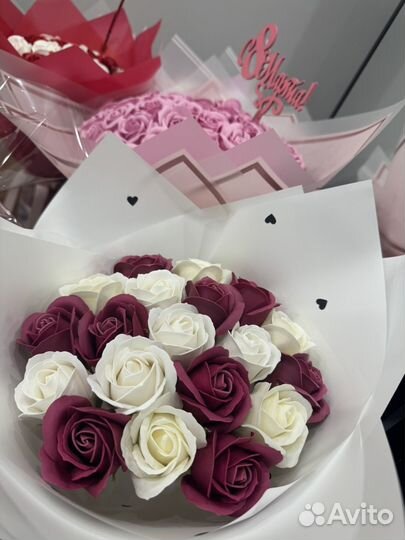 Мыльные розы букет