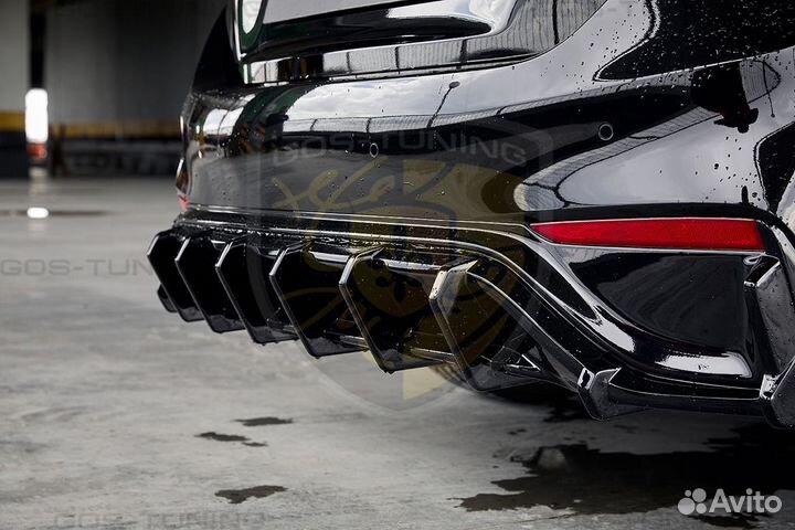 Диффузор заднего бампера Хендай Солярис 2