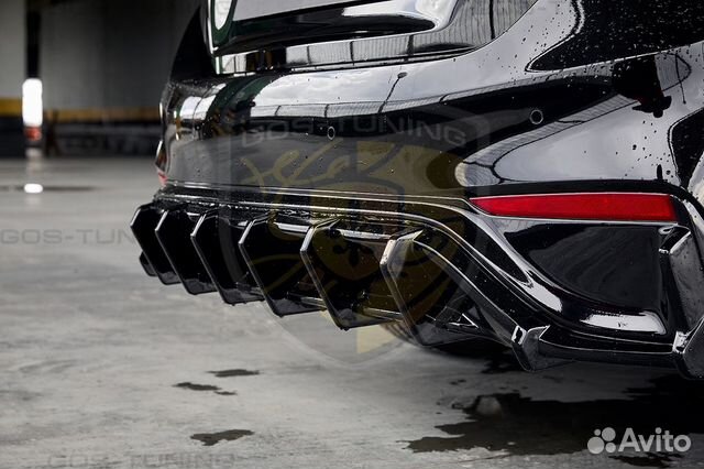 Диффузор заднего бампера Хендай Солярис 2