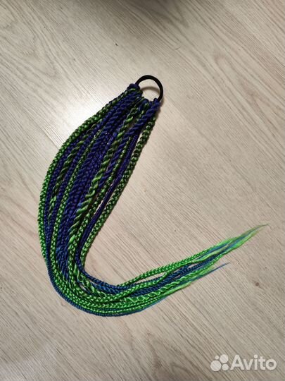 Косы на резинке. Афрорезинки