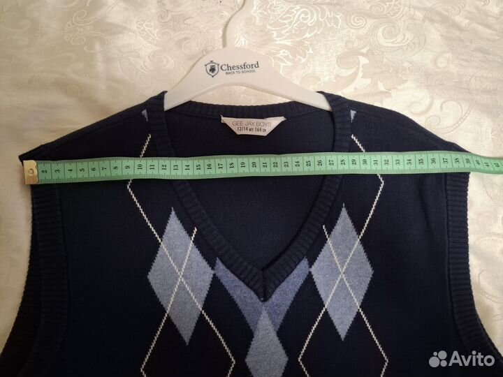 Жилет школьный для мальчика, 12-14 лет,рост 164 см