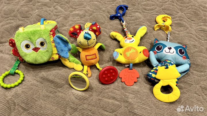 Подвеска на коляску, игрушки пакетом, погремушки