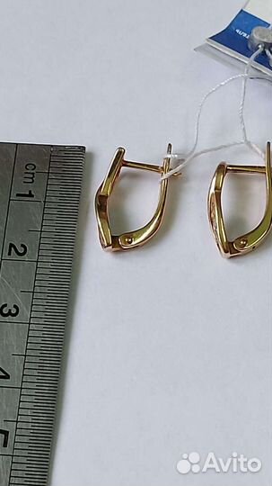 Серьги золотые