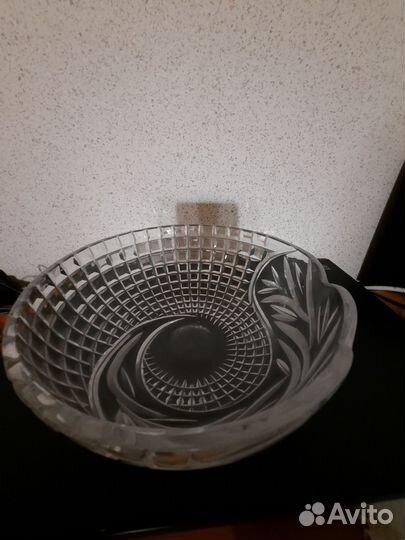 Вазы хрустальные СССР салаты фрукты цветы