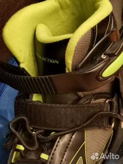 Коньки раздвижные + ролики Rush Action 33-36