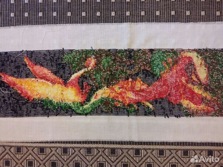 Картина вышитая крестиком, ручная работа