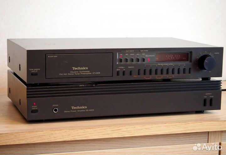 Комплект Technics SE-A 808 + ST-K808. Пред+мощник