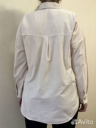 Женская рубашка пудровая