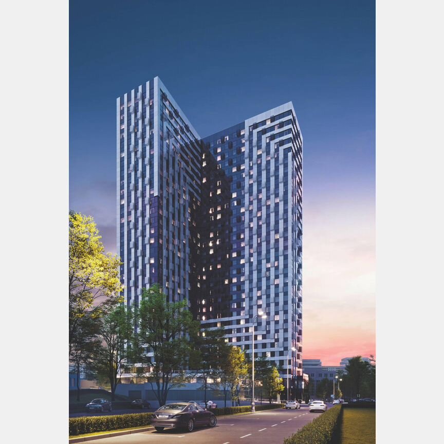 1-к. апартаменты, 39,2 м², 23/30 эт.