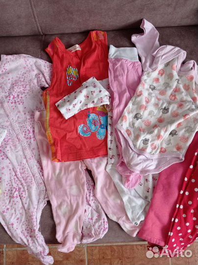Вещи пакетом для девочки 68-74 размер
