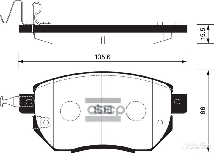 Колодки тормозные дисковые SP2107 Sangsin brake
