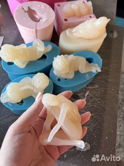 Молд силиконовый 6 шт США форма для мыла свечей 3D