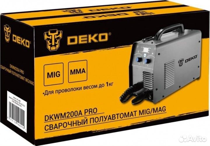 Сварочный полуавтомат deko dkwm200A PRO 051-4686
