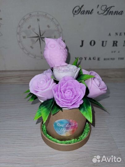 Букет цветов из мыла. Мыло ручной работы