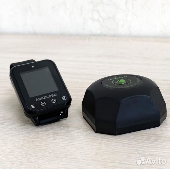 Кнопка вызова персонала, официанта Бургер и часы