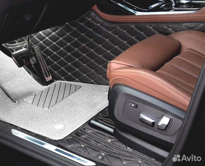 3D Коврики Mitsubishi Pajero Sport 4 из Экокожи