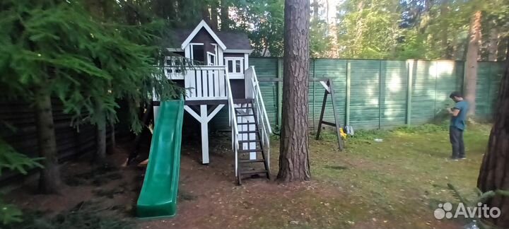 Детский деревянный домик для дачи
