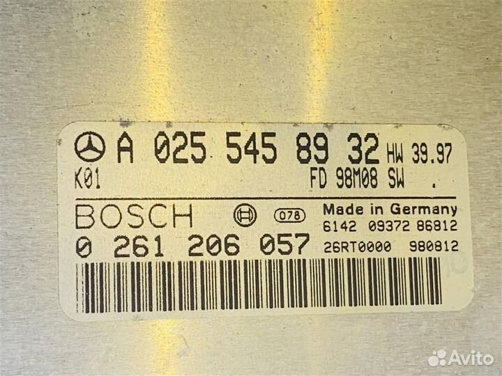 Блок управления двигателем #:4364 Mercedes-Benz