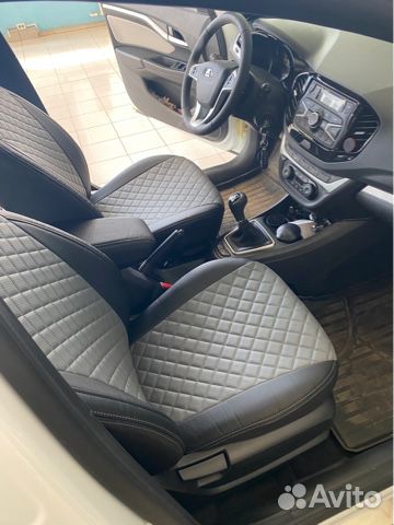 Чехлы экокожа - ромб Лада Веста