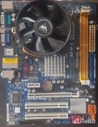 Материнская плата 775 с процессором