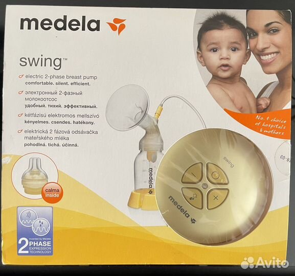 Молокоотсос medela swing flex электрический