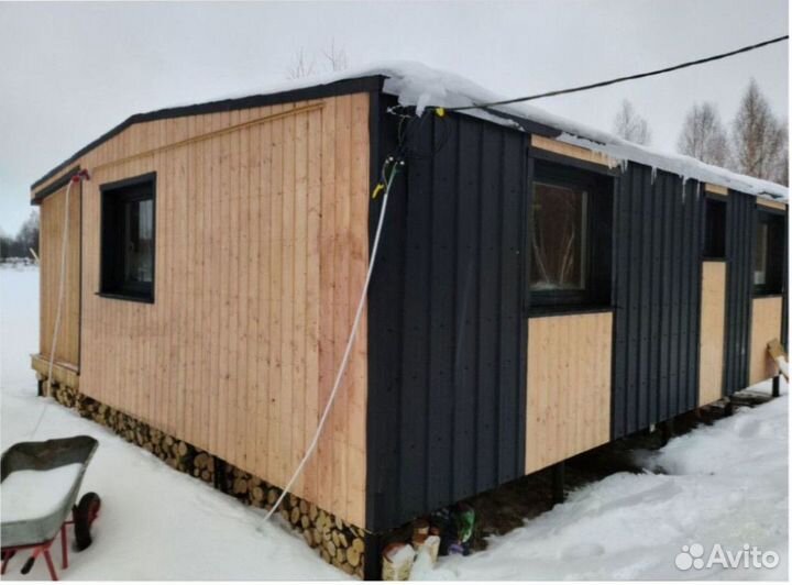 Каркасный всесезонный дом с доставкой 90 м кв, арт. бм-3143