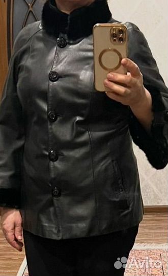 Куртка женская из натуральной кожи, размер 44-46