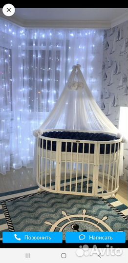 Балдахин и косичка в кроватку