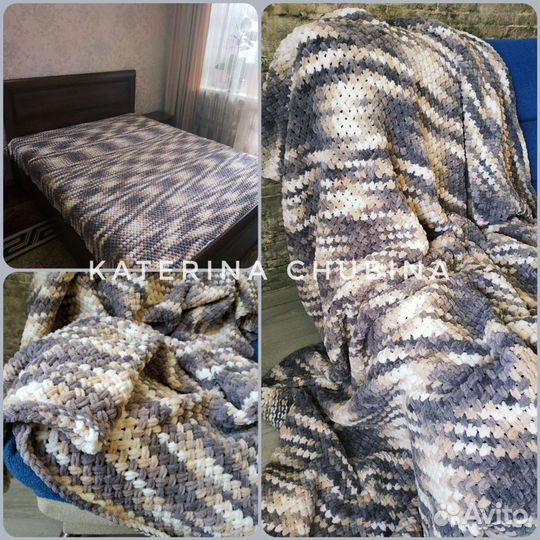 Плюшевый плед/покрывало