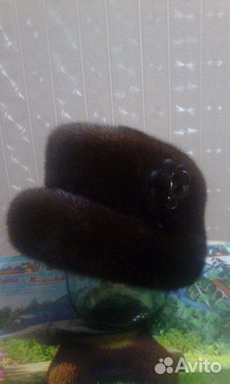 Шапка женская норковая рр57-58 почти новая