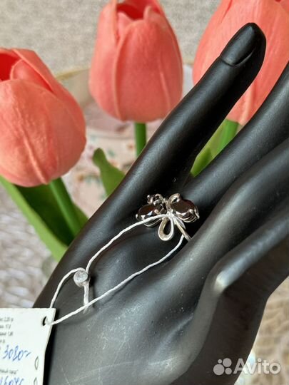 Новое кольцо гранаты серебро 925 VG