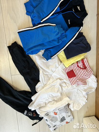 Вещи пакетом на мальчика 122 128