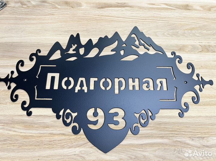 Адресные таблички из металла