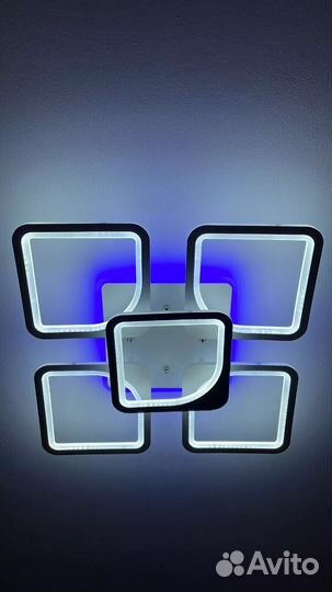 Люстра потолочная светодиодная с пультом