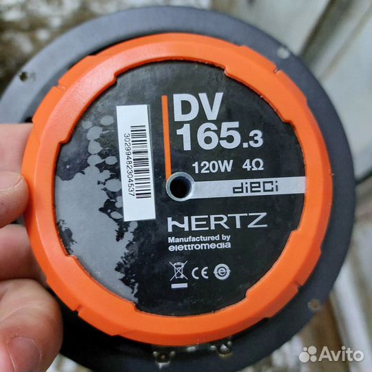 Колонки hertz dv 165.3