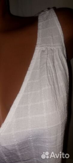 Белая блуза сабрина хлопок F&F р.52-54