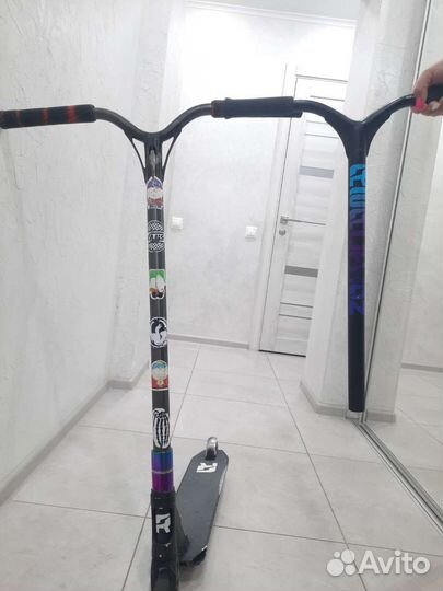 Трюковой самокат б/у с дополнительным рулём