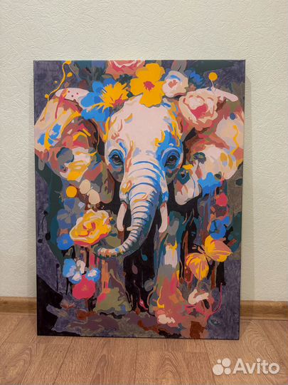 Картина слона 60х80