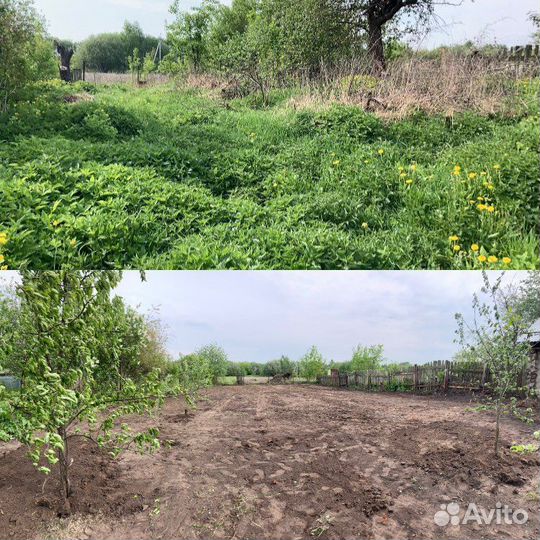 Расчистка,планировка участков,благоустройство