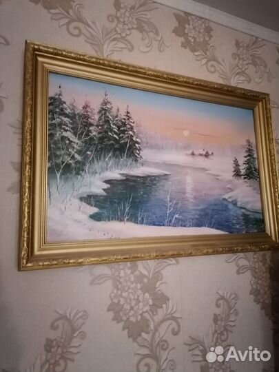 Картина маслом на холсте пейзаж