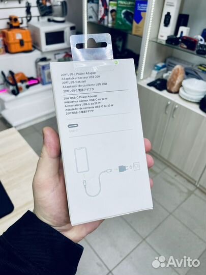 Быстрая Зарядка Apple с кабелем 20W