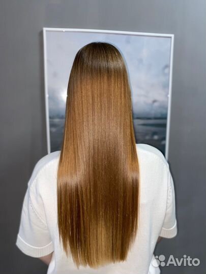 Кератиновое выпрямление волос