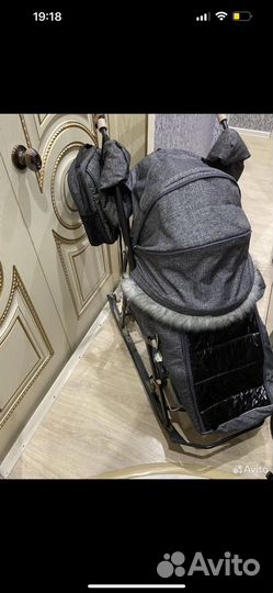 Детские санки коляска