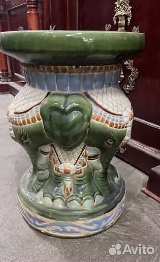 Табурет. Подставка. Скульптура. Слон. Антиквариат