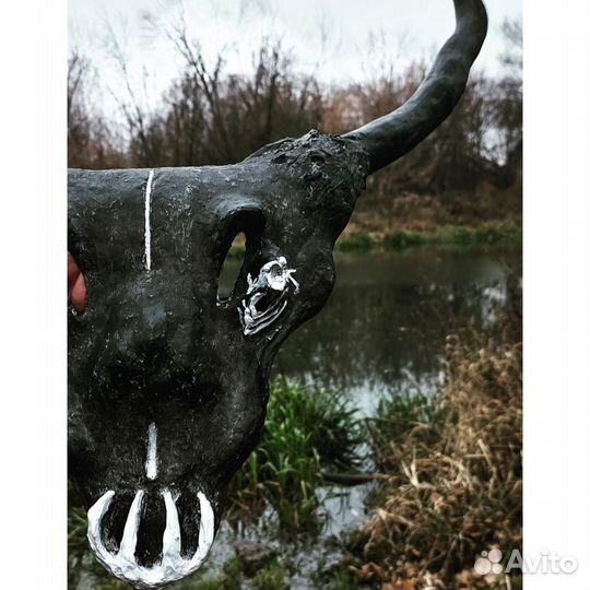 Маска интерьерная с рогами halloween хэллоуин