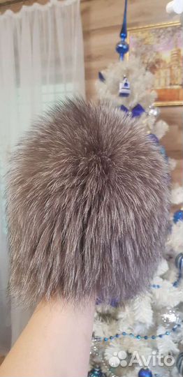 Шапка песец