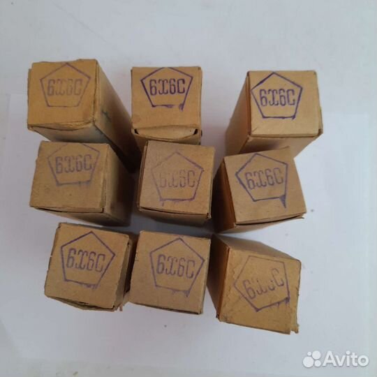 Радиолампа 6Х6С (металл.цоколь)