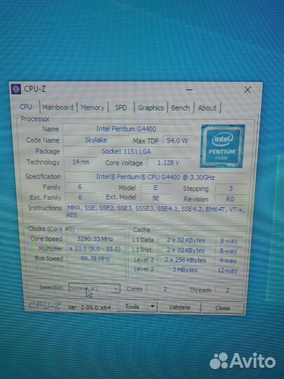 Pentium G4400, Lga 1151